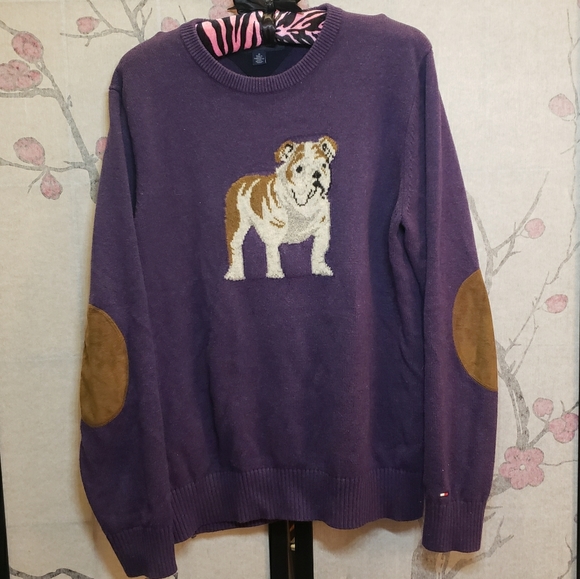 tommy hilfiger bulldog sweater